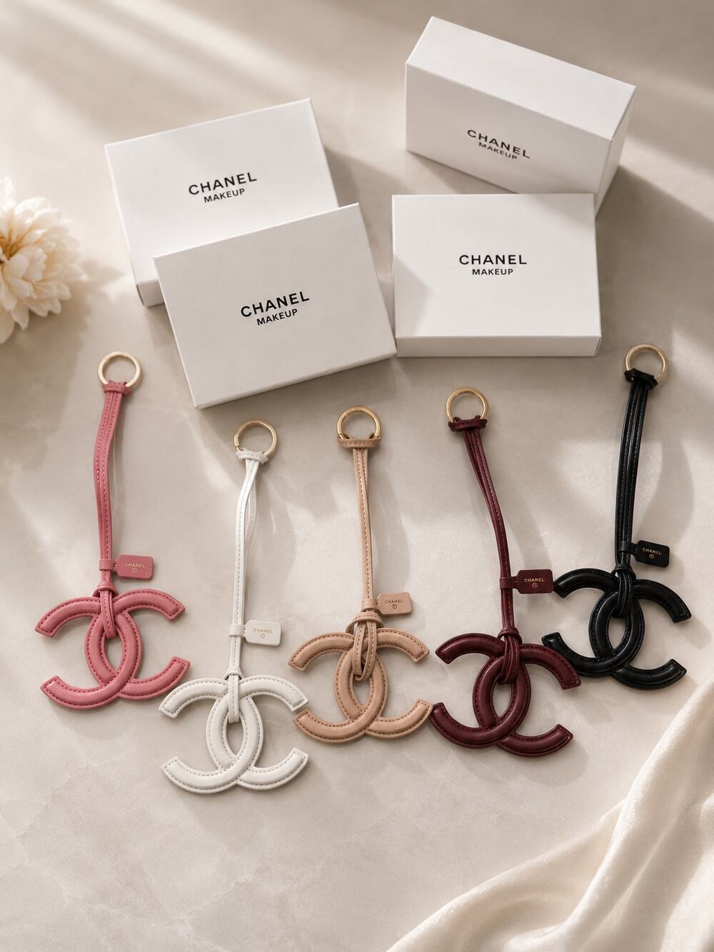 Chanel Leather GWP Bag Charm with Gift Box